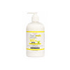 A 16 oz white pump bottle of Happy Brand Natural Hair Conditioner on a solid white background.