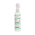 A 7 fl oz spray bottle of Hiboy Hair Rice Water Leave-in Conditioner by Salon Candles, featuring a white bottle with a clear trigger spray top and a green and white label.