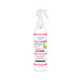 A white plastic spray bottle of Salon Careson Happy Haircare 'Untangle Me Leave in Conditioner' with a clear trigger spray top, shown on a plain white background.